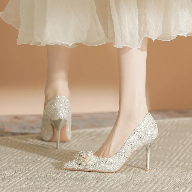 Qiandongmeili Slim Heel High Heels 5 9CM-6