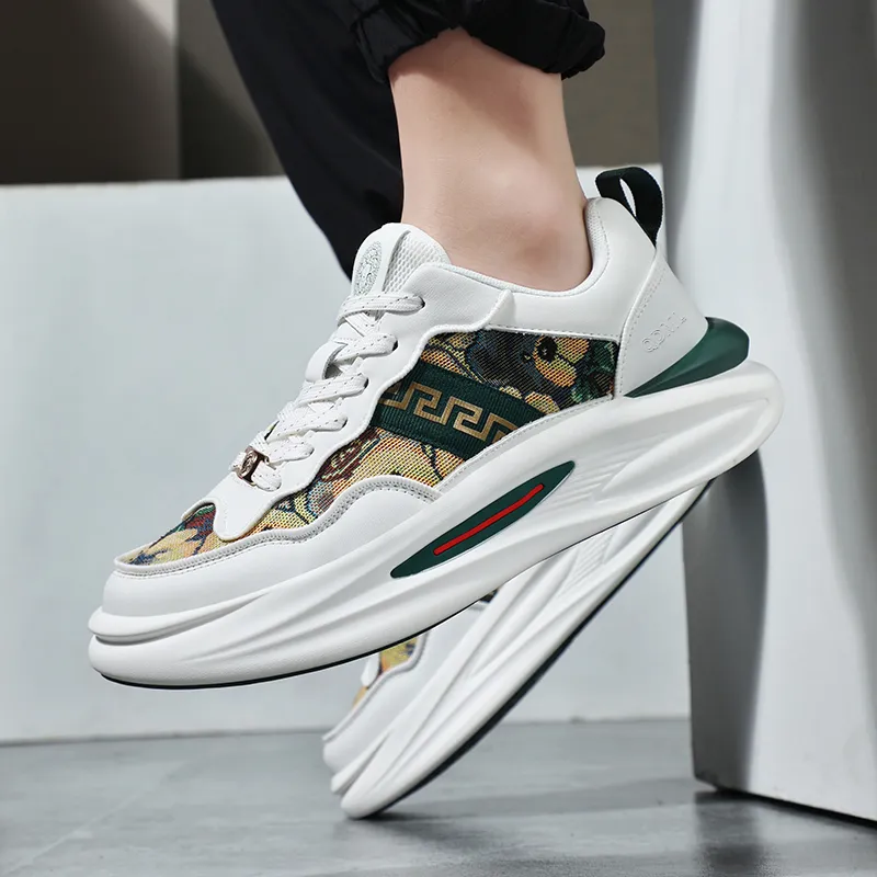 Qiandongmeili Shock Absorbers With Slip Resistant And Abrasion Resistant Properties Low Top Casual Shoes Unisex-3