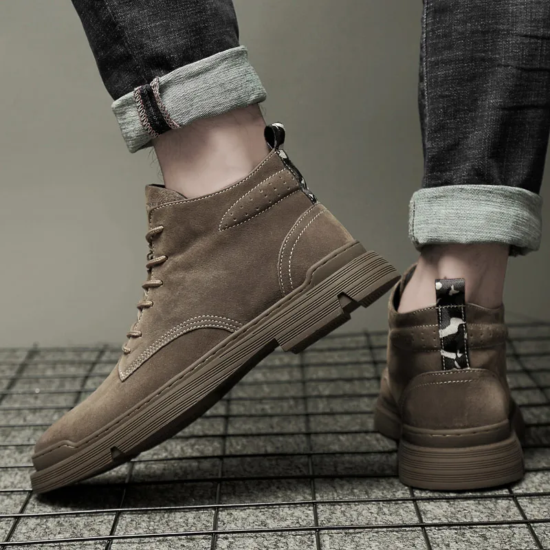 Qiandongmeili Ankle Boots Men's-13