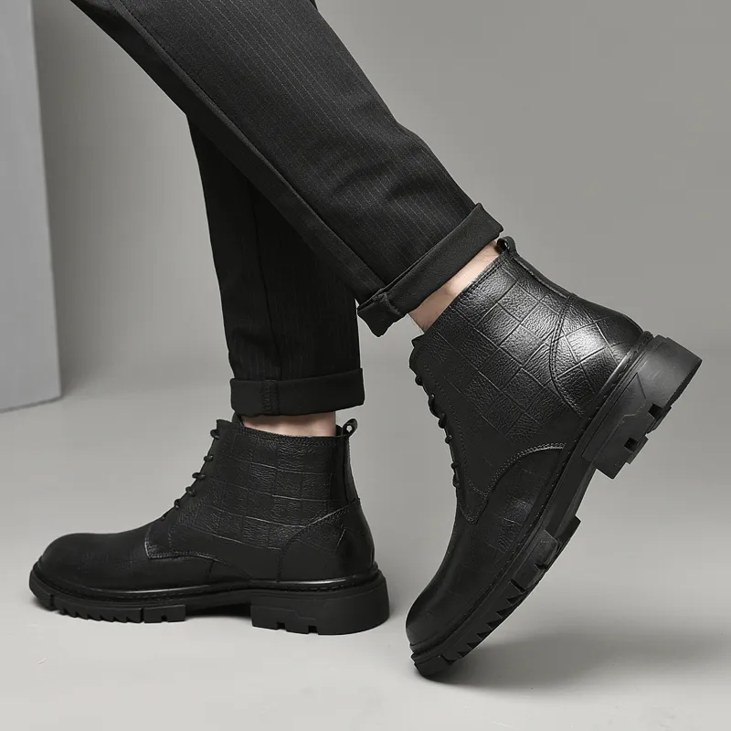 Qiandongmeili Ankle Boots Unisex-7