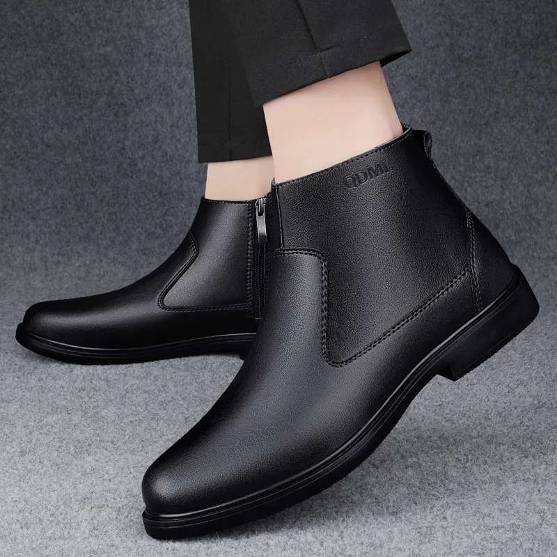 Qiandongmeili Ankle Boots Men's-14