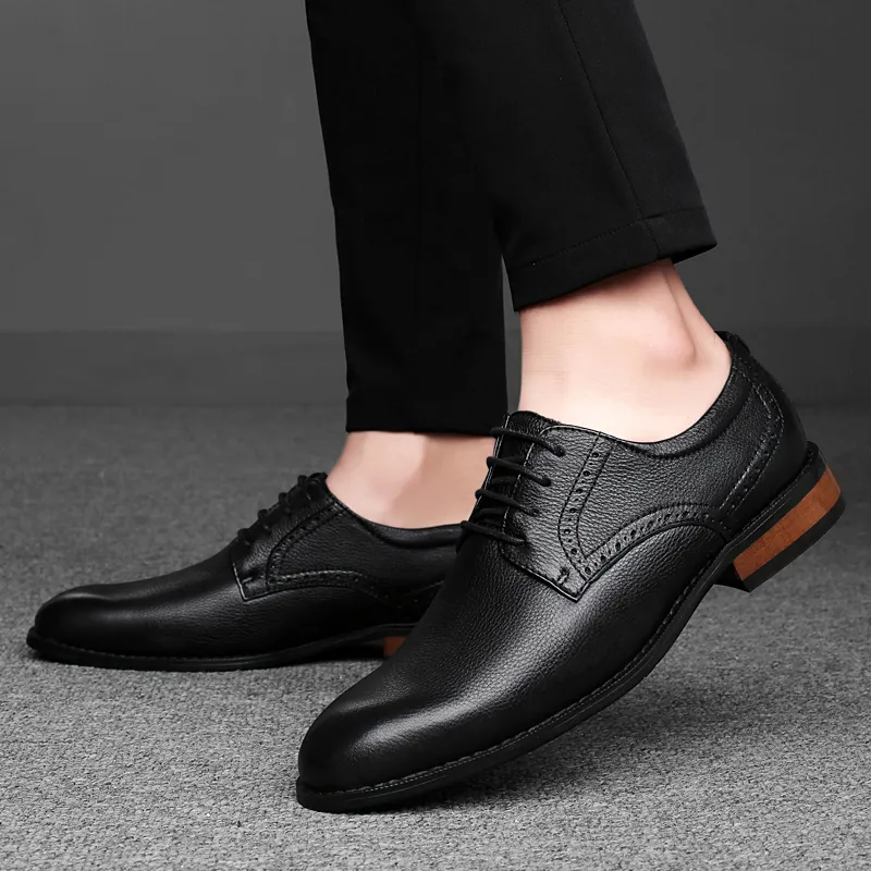 Qiandongmeili Casual Shoes Men's Black-4