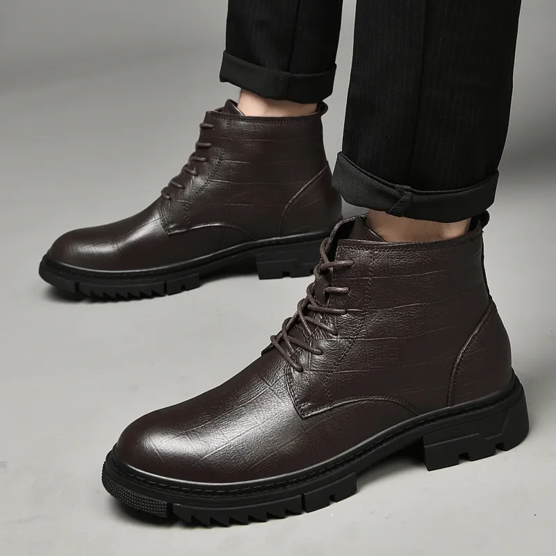 Qiandongmeili Ankle Boots Unisex-12