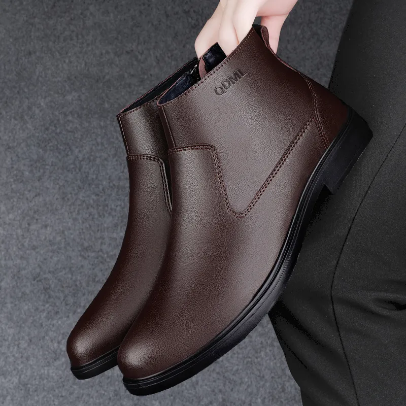 Qiandongmeili Ankle Boots Men's-18