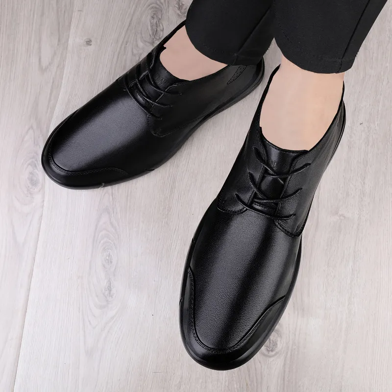 Qiandongmeili Ankle Boots Men's Black-7