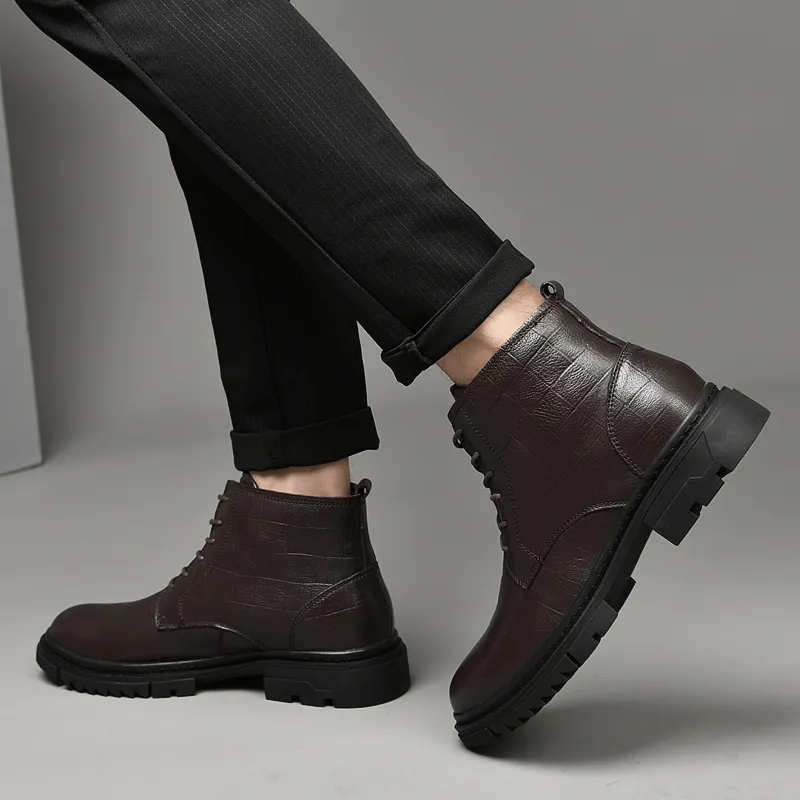 Qiandongmeili Ankle Boots Unisex-11