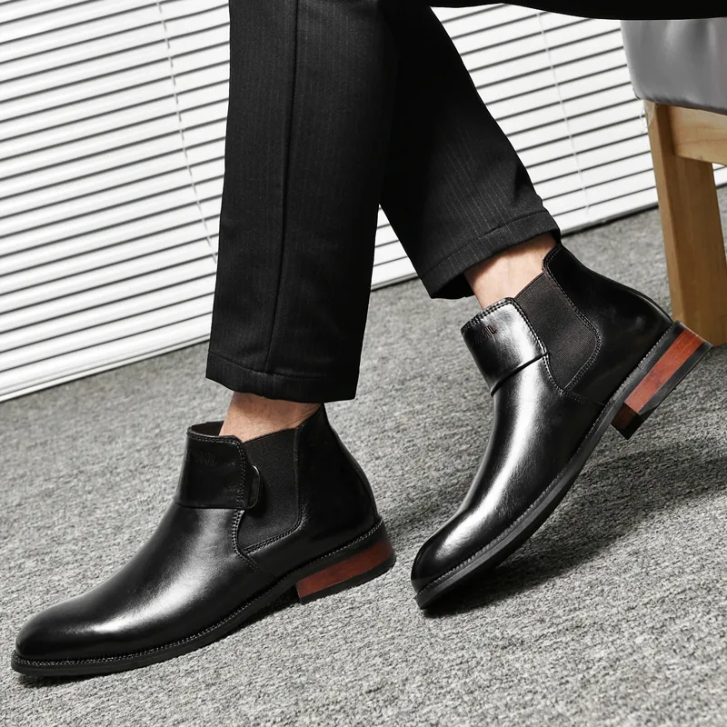Qiandongmeili Chelsea Boots Men-22