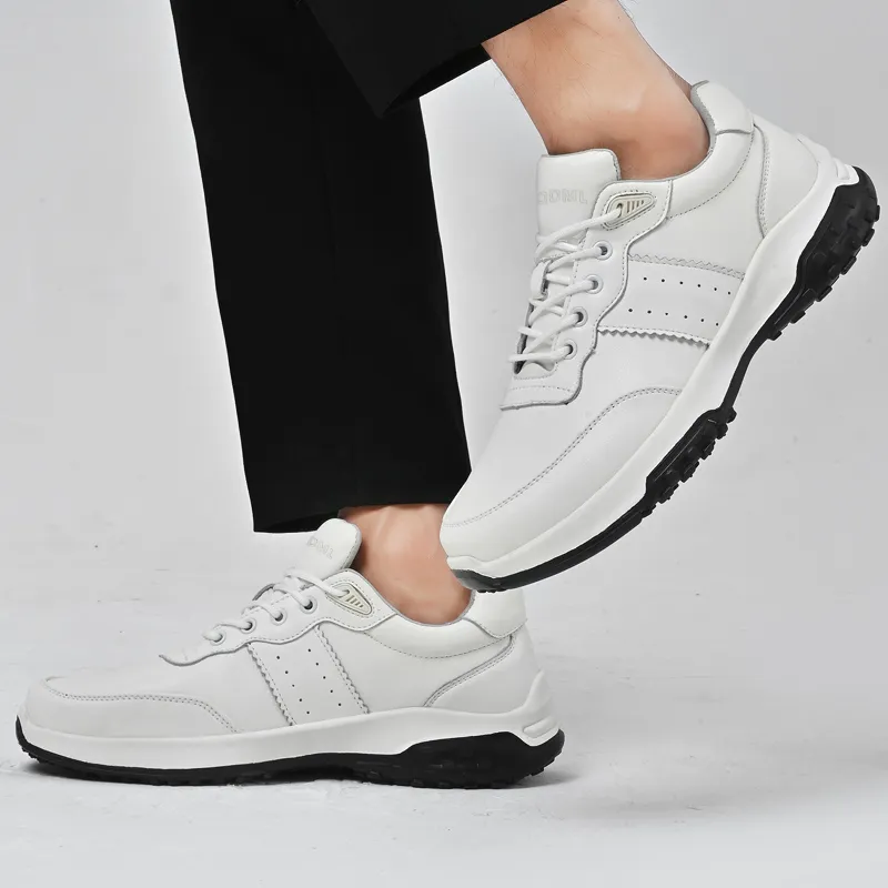 Qiandongmeili Casual Shoes Men Low Top Black/White-9
