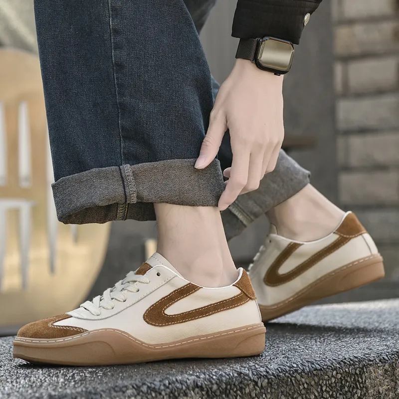 Qiandongmeili Lightweight And Breathable Low Top Skateboard Shoes Men's-3