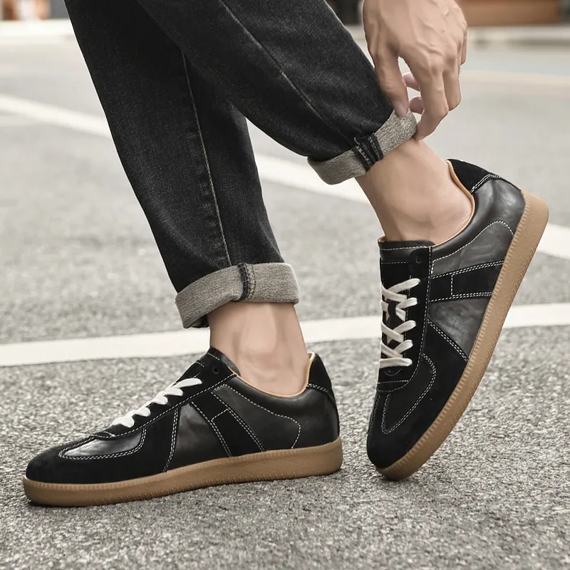 Qiandongmeili Low Top Skateboard Shoes Men's-2