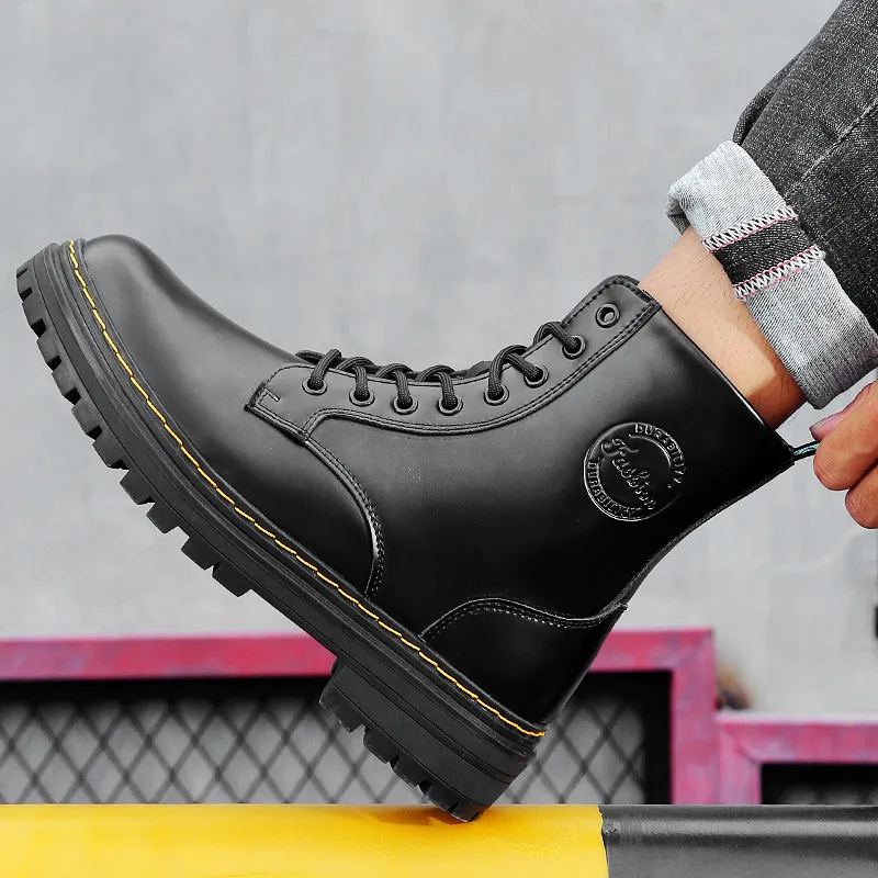 Qiandongmeili Short Martin Boot Black-3