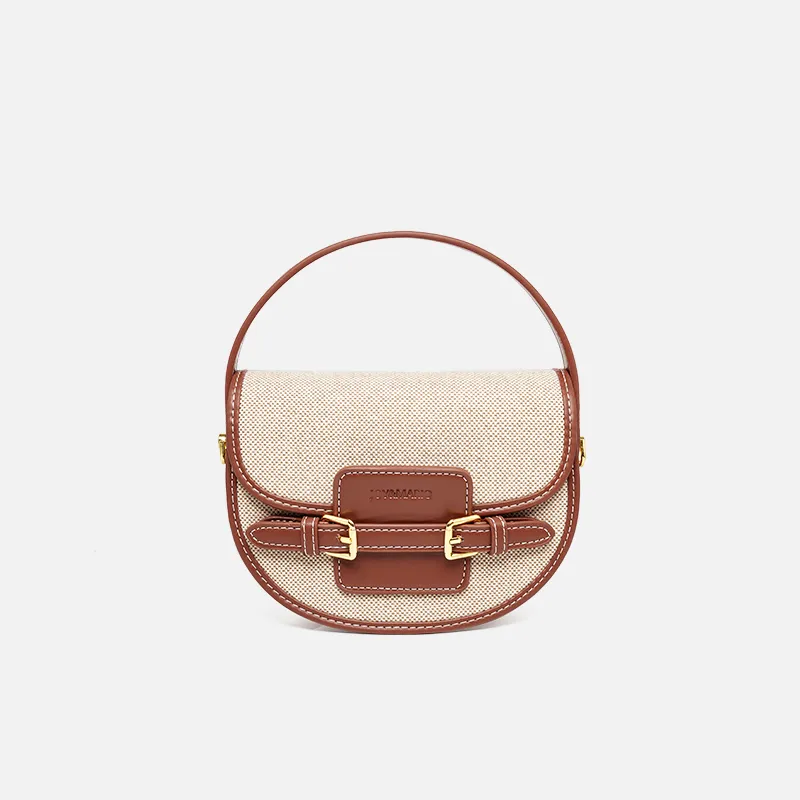 Joy&Mario Fabric, Synthetic Leather Handbag Women's-5