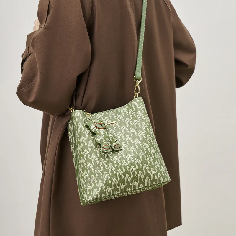 Joy&Mario PVC Lightweight Practical Commute Small Size Women's Beige Yellow/Cocoa Coffee/Tale Green-3