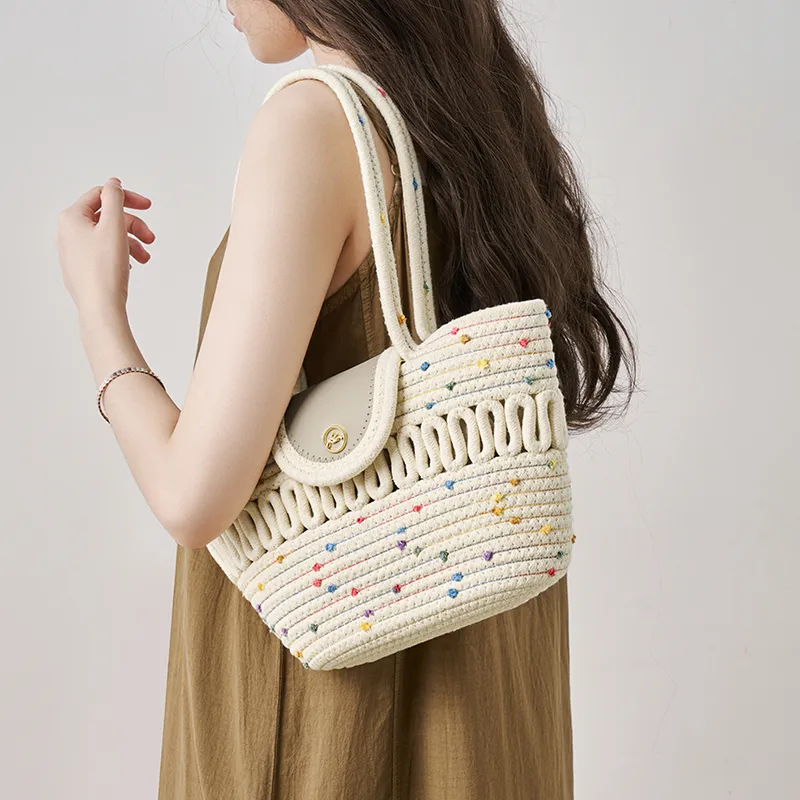Joy&Mario Refined, Practical, And Stylish Good Looking Commute French Niche Large Size Women's Ecru-1