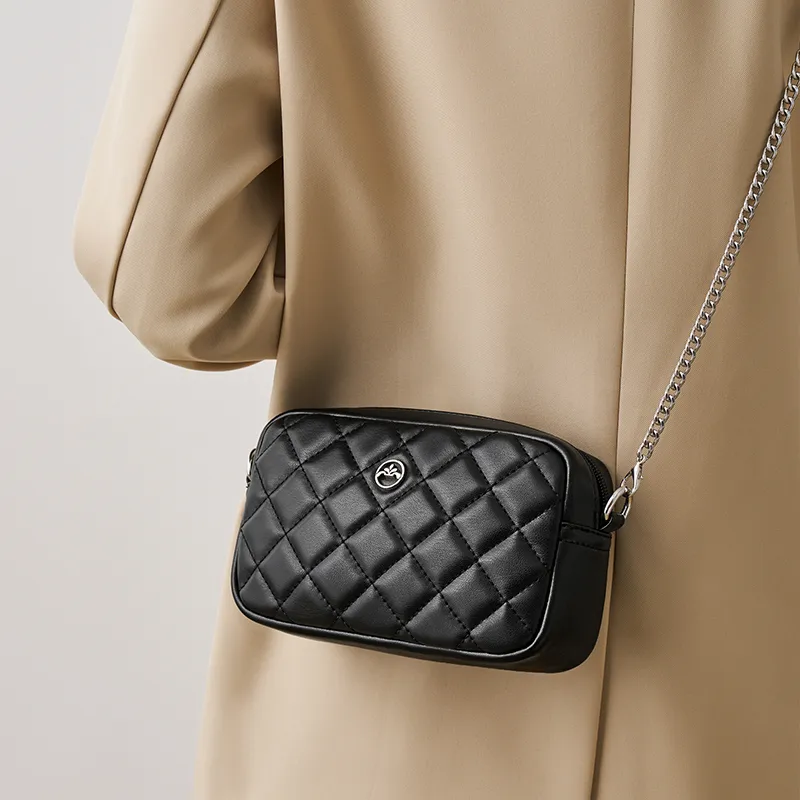 Joy&Mario Elegant High Value Elegance Niche Design Lightweight Casual Commute Bag Small Size Women's Ecru/Classic Black-4