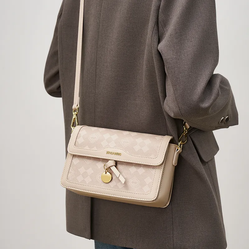 Joy&Mario PVC Practical Large Capacity Casual Commute Regular Women's Coffee/Cream Apricot-7