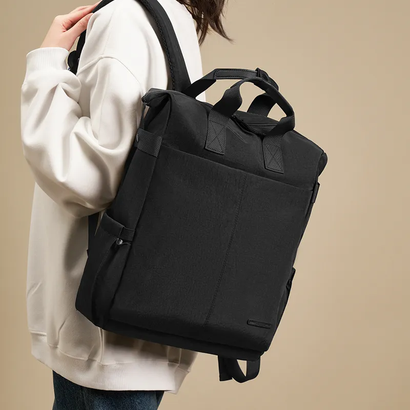 Joy&Mario Fabric Backpack Regular Unisex Camel Gray/Classic Black-6