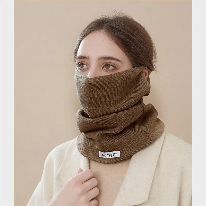 Joy&Mario Fashion Neck Protection Windproof Practical Casual Commute Unisex Khaki-2