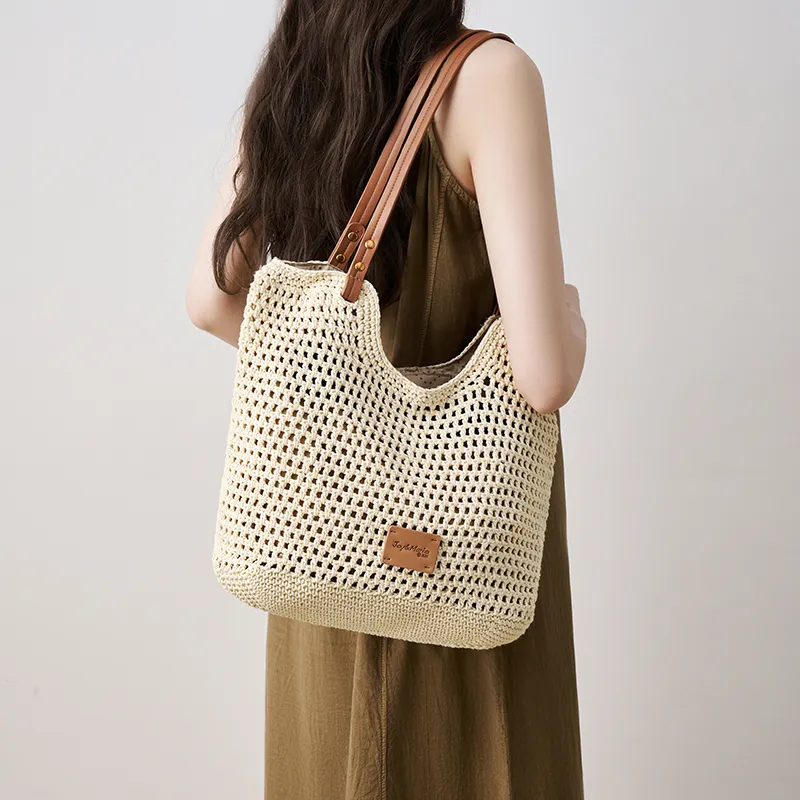 Joy&Mario Fabric Handbag, Shoulder Bag Tubas Women's White Apricot-1