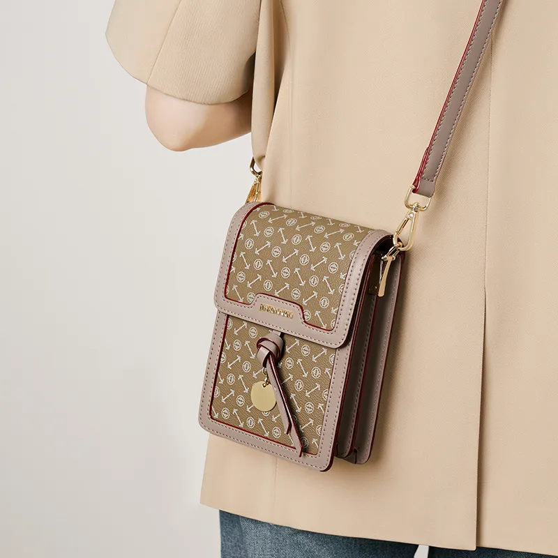 Joy&Mario PVC Lightweight Casual Commute Crossbody Bag, Shoulder Bag Regular Women's Ecru/Matcha/Coffee-4