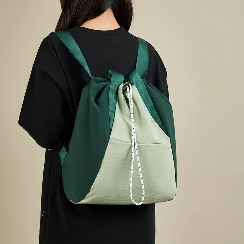 Joy&Mario Fabric Backpack Women's Matcha-2