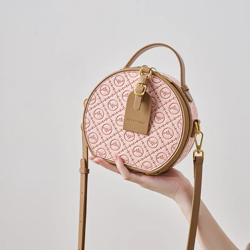 Joy&Mario Trendy Print With Refined Texture Practical Commute Regular Women's Ecru/Peach Pink/Vanilla Green-5
