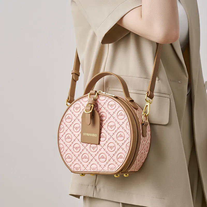 Joy&Mario Trendy Print With Refined Texture Practical Commute Regular Women's Ecru/Peach Pink/Vanilla Green-6