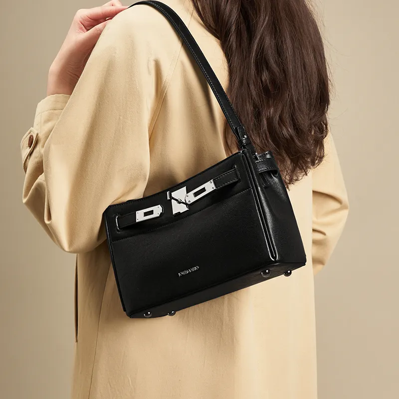 Joy&Mario Cow Leather Patchwork Synthetic Leather Shoulder Bag Women's Multicolor-11