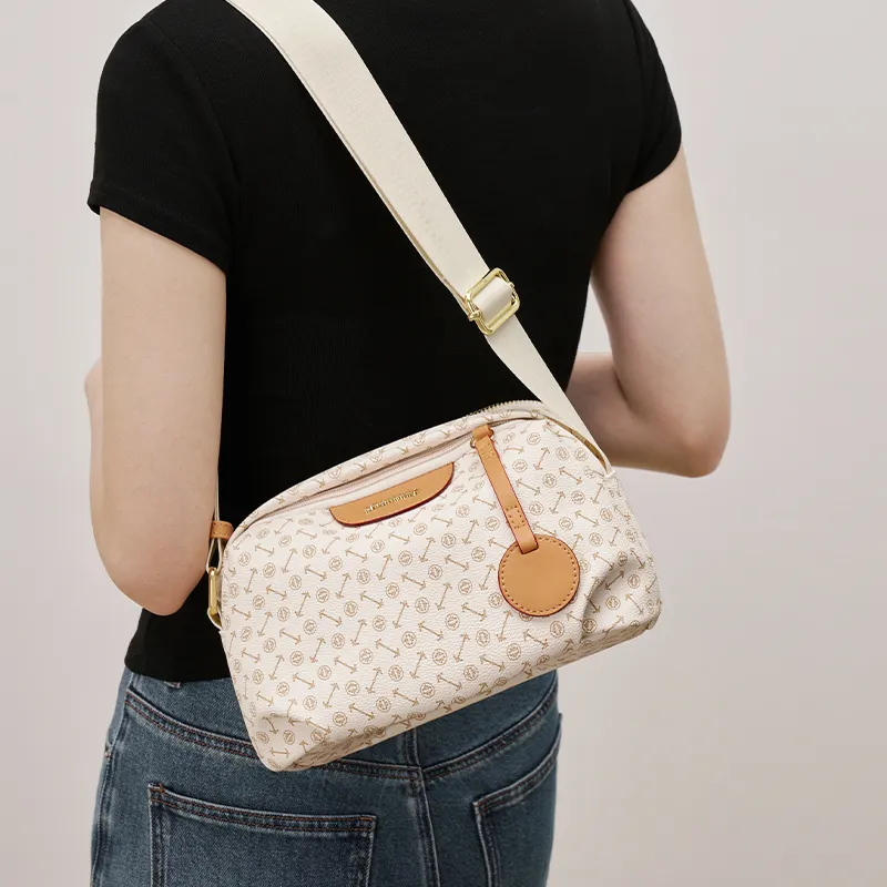 Joy&Mario PVC Monogram Fashion Casual Lightweight Practical Commute Regular Women's Coffee/Ecru/Matcha-7