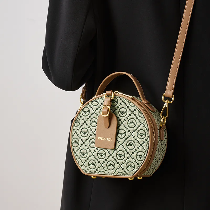 Joy&Mario Trendy Print With Refined Texture Practical Commute Regular Women's Ecru/Peach Pink/Vanilla Green-10