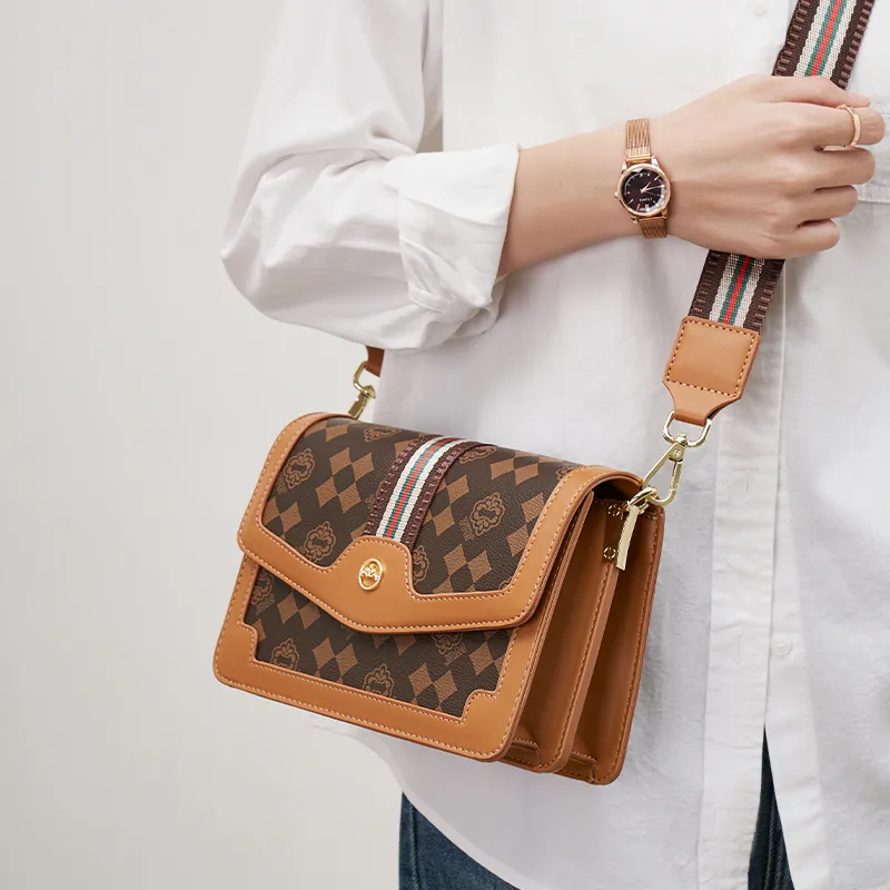 Joy&Mario PVC Practical Textured Lightweight Casual Commute Regular Women's Cream Apricot/Coffee-7