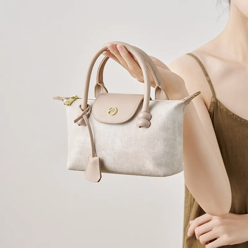 Joy&Mario High Aesthetic Value Casual And Versatile Small Size Women's Cream Apricot/Glacier Blue/Ink-Wash-3