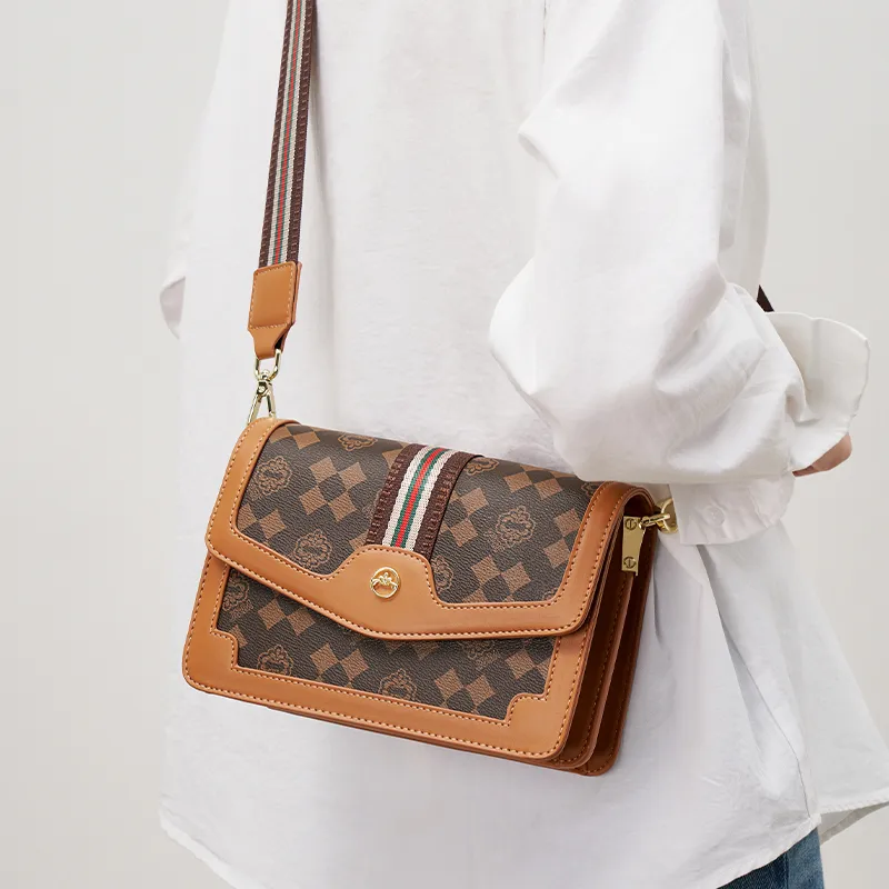 Joy&Mario PVC Practical Textured Lightweight Casual Commute Regular Women's Cream Apricot/Coffee-6