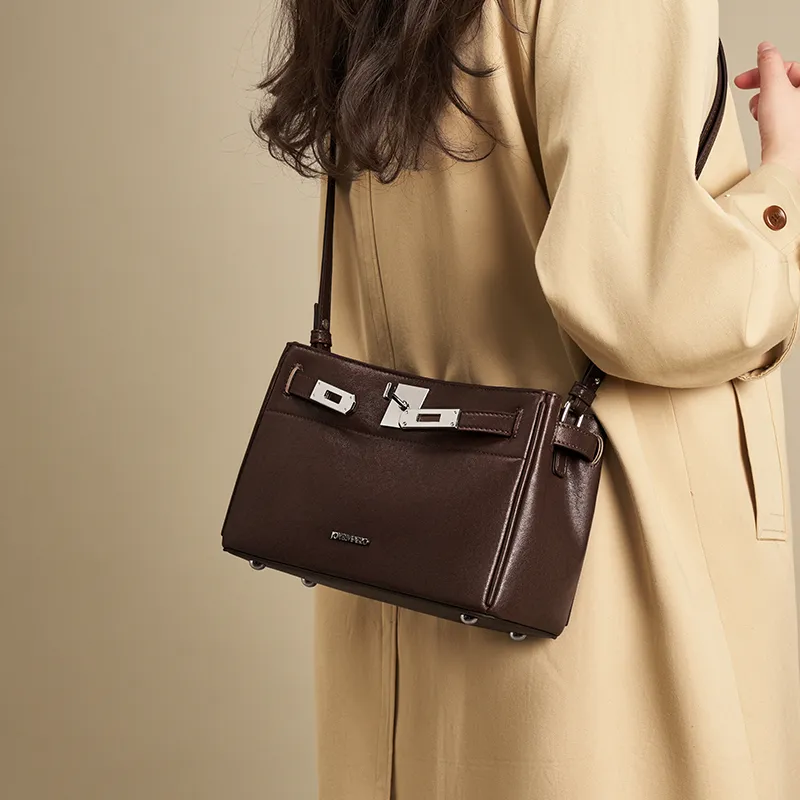 Joy&Mario Cow Leather Patchwork Synthetic Leather Shoulder Bag Women's Multicolor-7