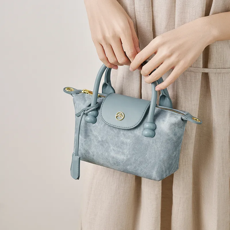 Joy&Mario High Aesthetic Value Casual And Versatile Small Size Women's Cream Apricot/Glacier Blue/Ink-Wash-6