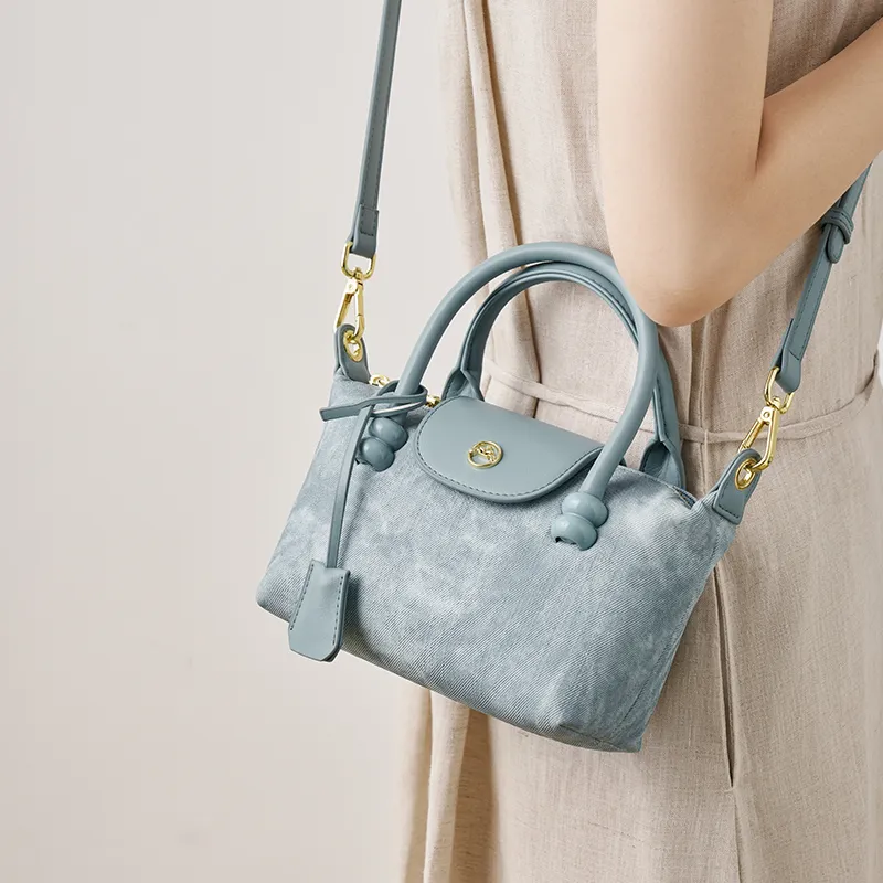 Joy&Mario High Aesthetic Value Casual And Versatile Small Size Women's Cream Apricot/Glacier Blue/Ink-Wash-5