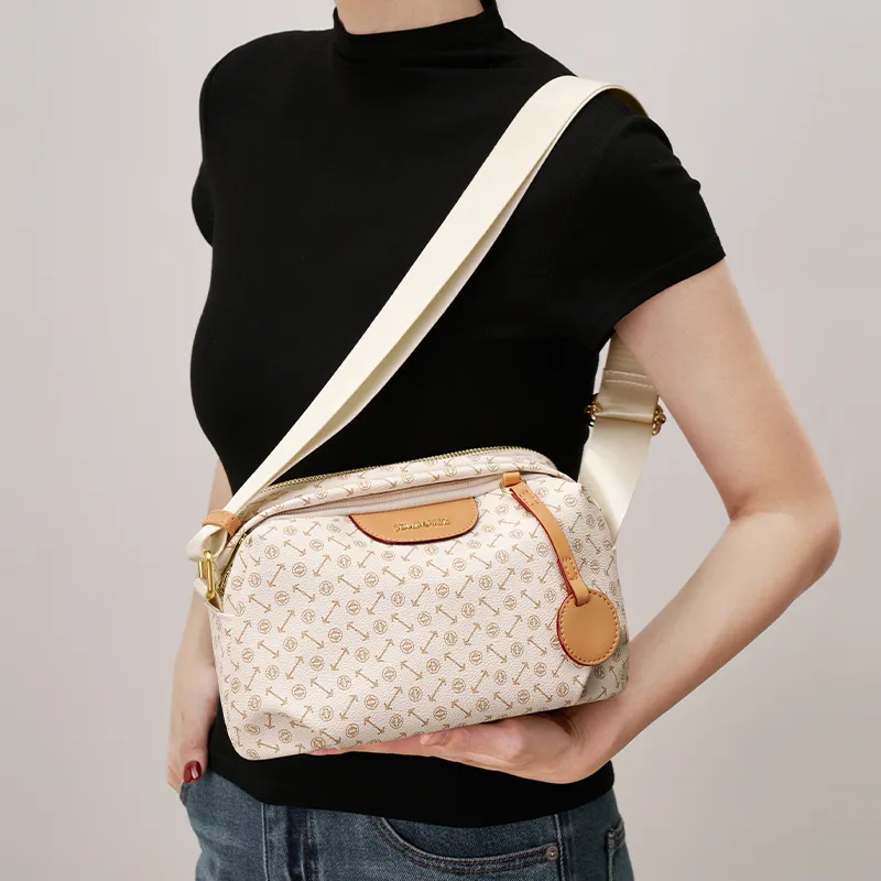 Joy&Mario PVC Monogram Fashion Casual Lightweight Practical Commute Regular Women's Coffee/Ecru/Matcha-8