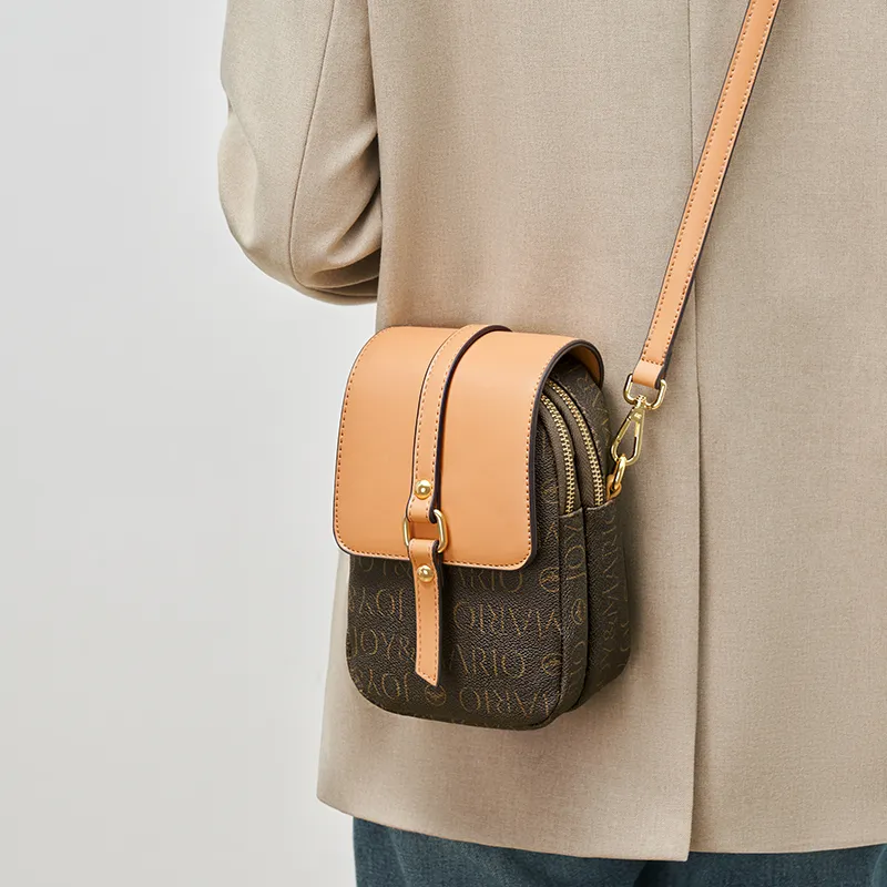 Joy&Mario PVC Practical Casual Lightweight Commute Women's Cocoa Coffee/Mandarin Yellow/Ecru-2