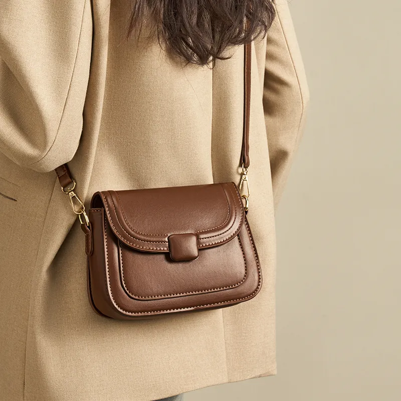 Joy&Mario Elegant Elegance Women's Bag Good Looking Niche Trendy Texture Casual Commute Regular Women's Brown/White-3