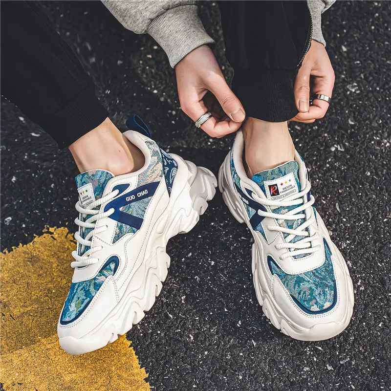 Locke Cushioning Breathable Low-Top Chunky Sneakers Men's-3