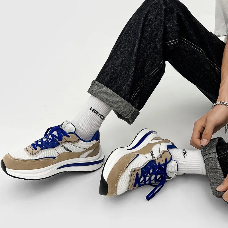 Locke Fashion Mesh Slip Resistant Low Top Casual Shoes Men's-5