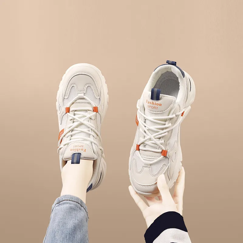 Locke Cushioning Height Increase Low Top Chunky Sneakers Women's-5