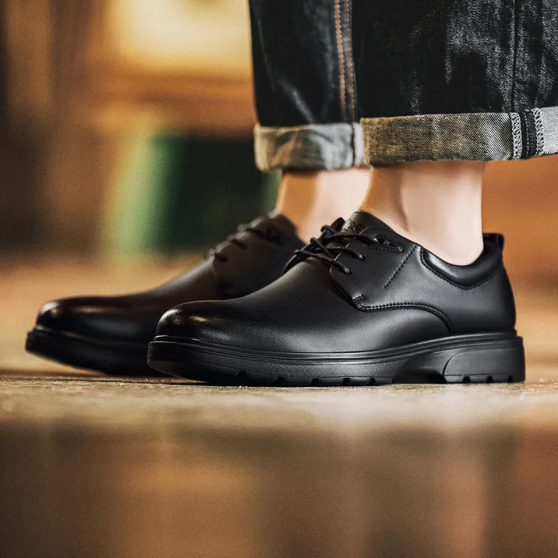 Jeep Dress Shoes Men Low Top Black, White-6