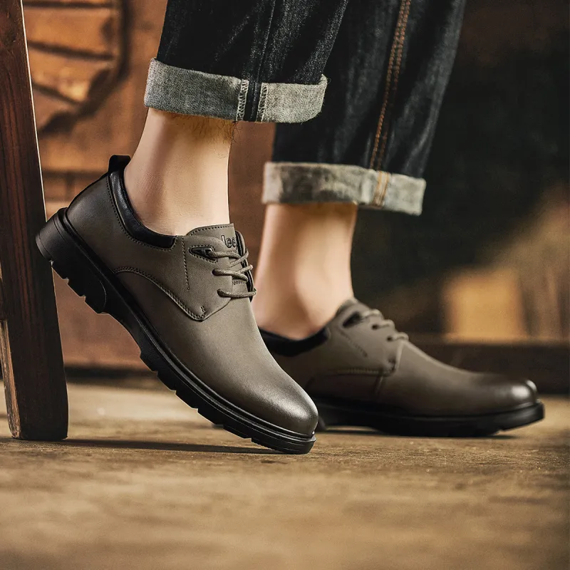 Jeep Dress Shoes Men Low Top Black, White-14