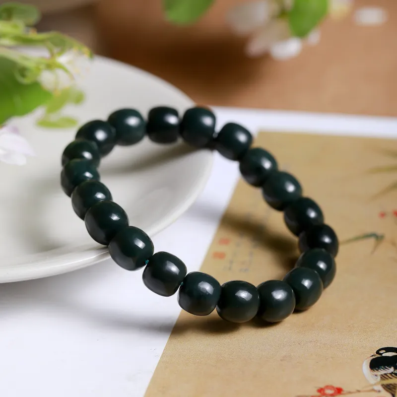 LIYUNMUXUE Bracelets Green Jade Unisex-4