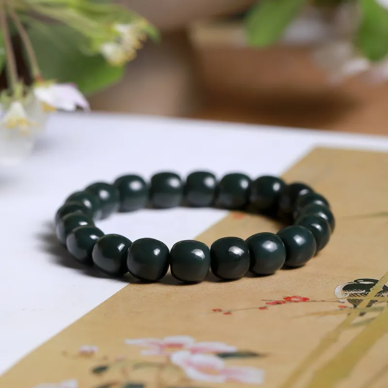 LIYUNMUXUE Bracelets Green Jade Unisex-3