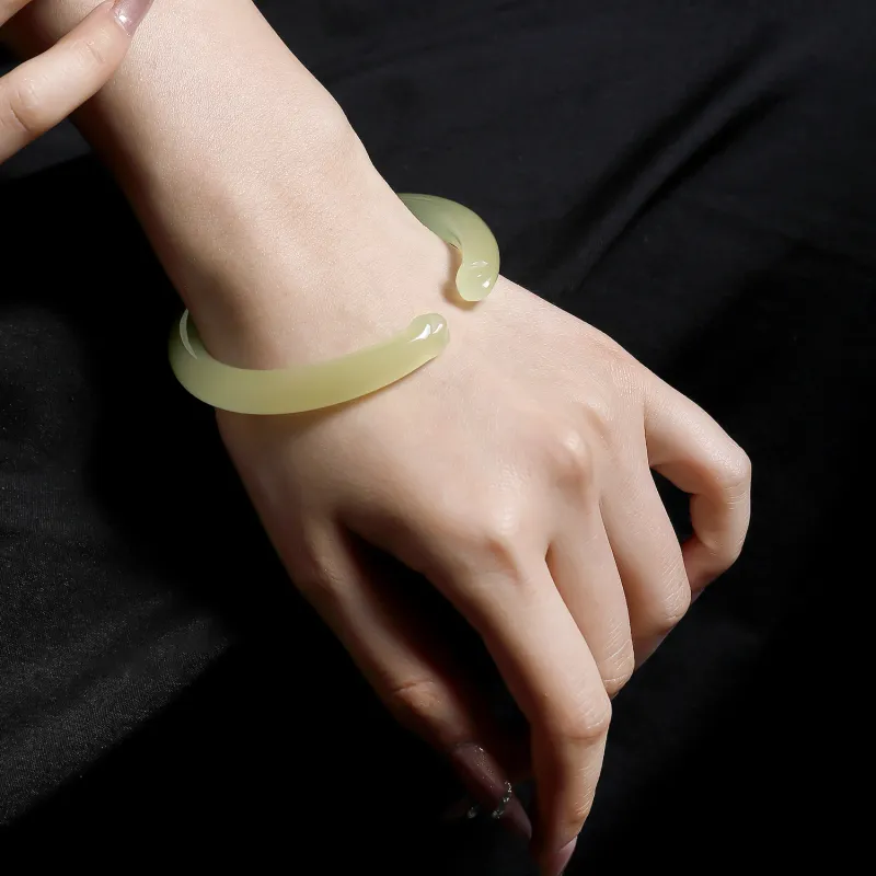 LIYUNMUXUE Agate Bangles Women's-8