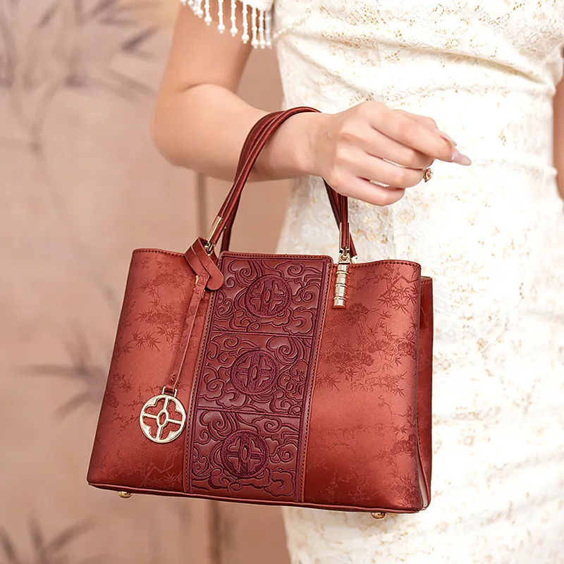 Vigno Synthetic Leather Shoulder Bag, Crossbody Bag Regular Women's Red-7