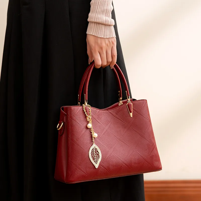 Vigno Synthetic Leather Shoulder Bag, Crossbody Bag, Handbag Women's Red-7