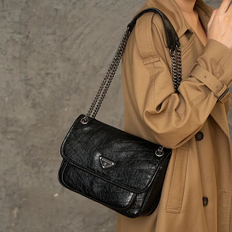 Vigno Synthetic Leather One Shoulder Handbags Regular Women's Black-35